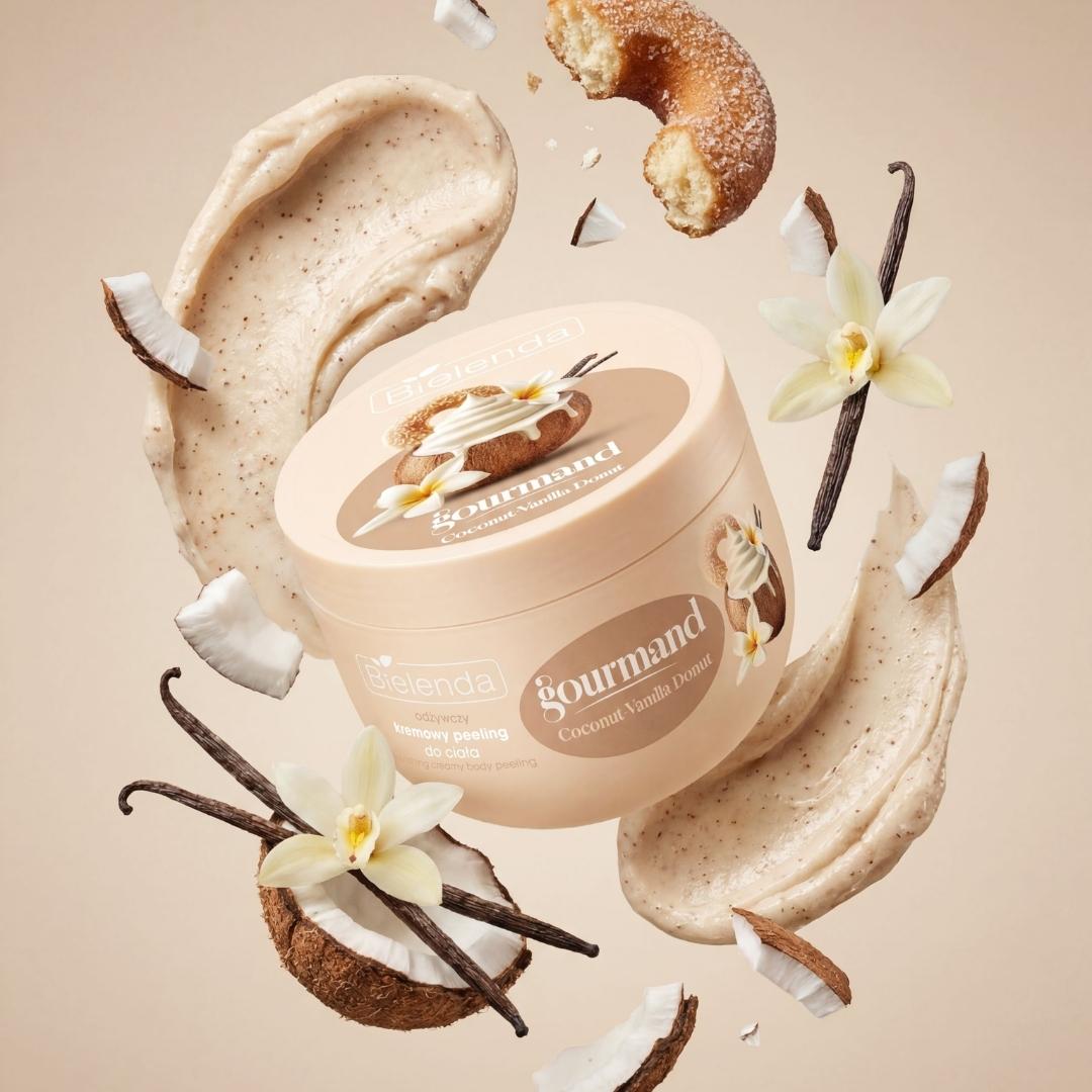 Bielenda GOURMAND Coconut-Vanilla Donut - Nourishing Creamy Body Scrub 250g - Bielenda - Vesa Beauty