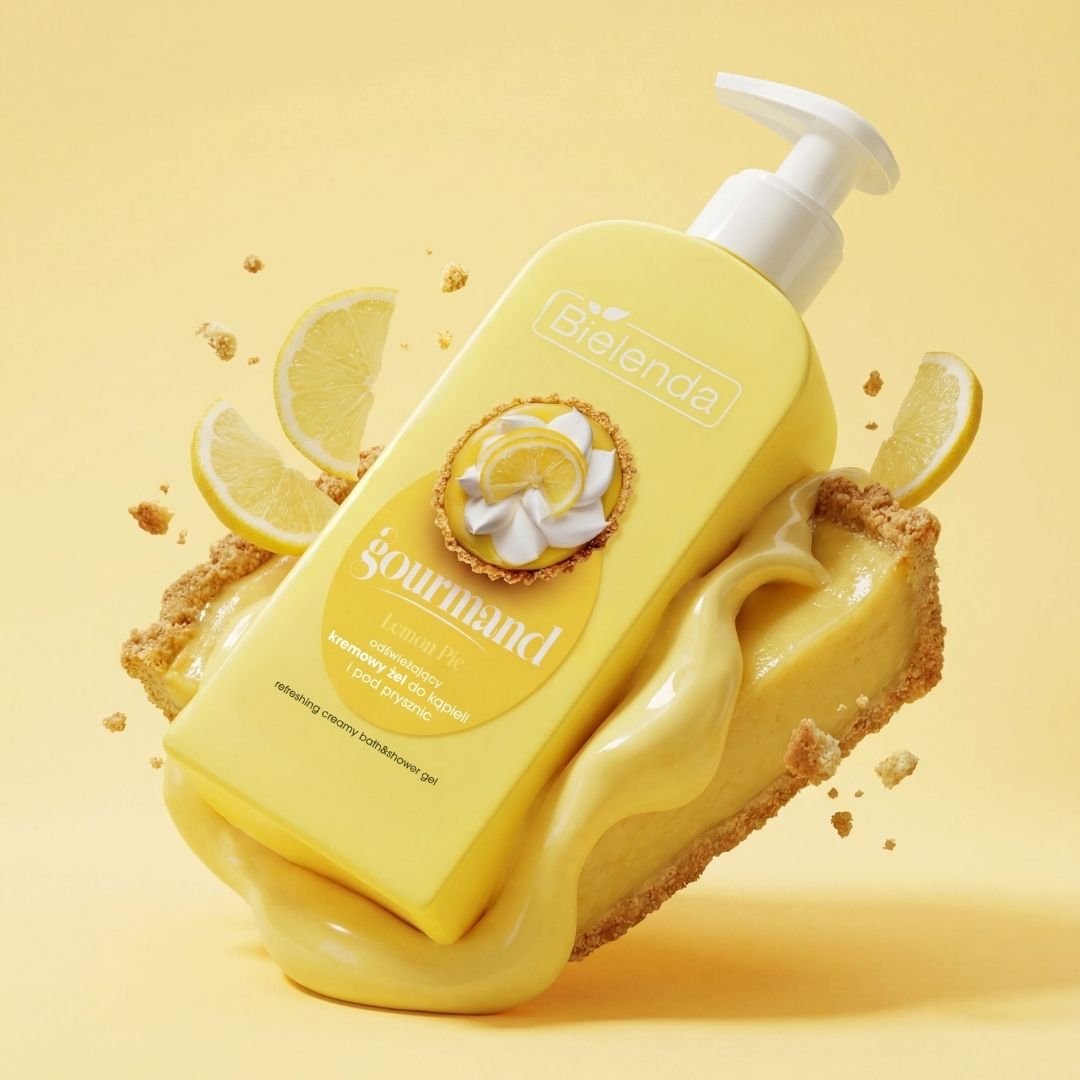 Bielenda GOURMAND Lemon Pie - Refreshing Creamy Bath &amp; Shower Gel 300ml - Bielenda - Vesa Beauty
