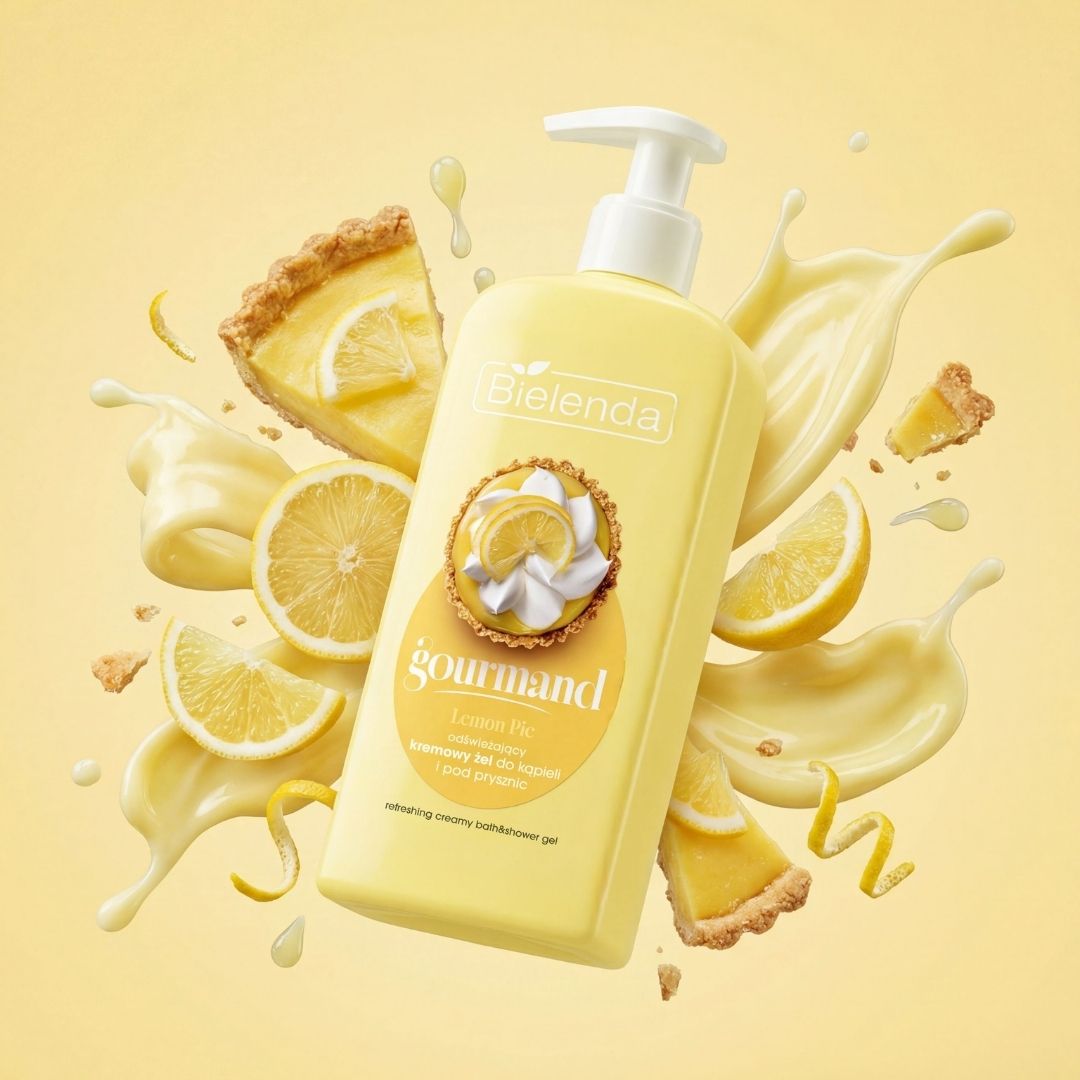 Bielenda GOURMAND Lemon Pie - Refreshing Creamy Bath &amp; Shower Gel 300ml - Bielenda - Vesa Beauty