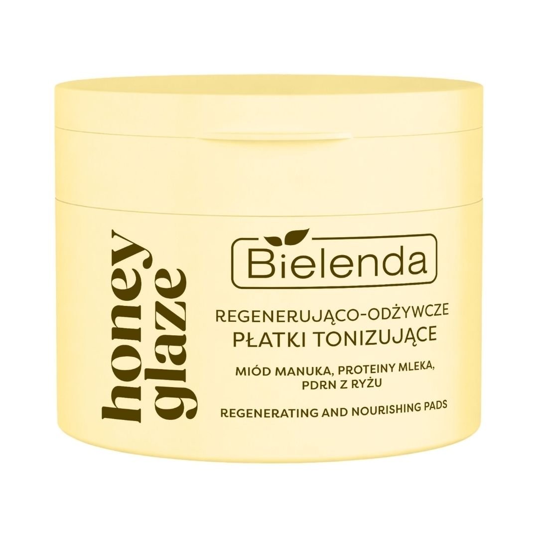 Bielenda HONEY GLAZE Nourishing &amp; toning pads with a glass skin effect 50pcs - Bielenda - Vesa Beauty