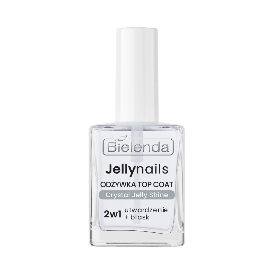 Bielenda JELLY NAILS Top coat nail conditioner 2in1 Crystal Jelly Shine HARDENING 10ml - Bielenda - Vesa Beauty