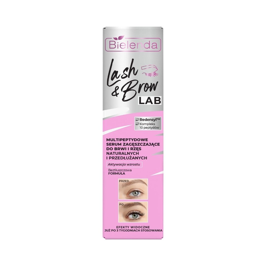 Bielenda LASH &amp; BROW LAB Multi‑Peptide Thickening Serum for Natural &amp; Extended Lashes and Brows 5ml - Bielenda - Vesa Beauty