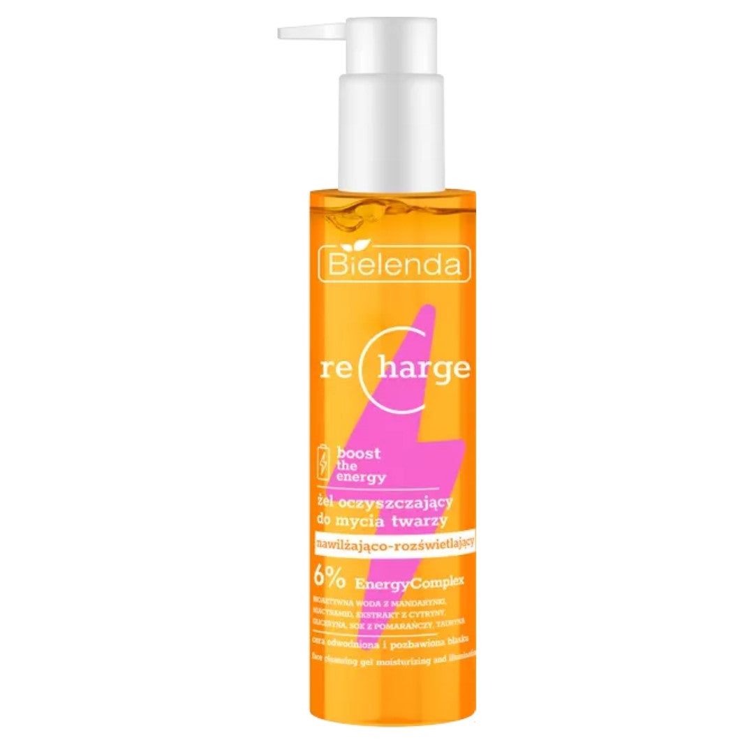 Natural Cosmetics Bielenda RECHARGE Moisturising & Illuminating Face Cleansing Gel 150ml