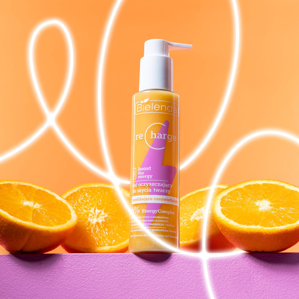 Natural Cosmetics RECHARGE Moisturising & Illuminating Face Cleansing Gel 150ml