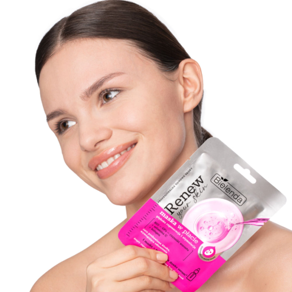 Natural Cosmetics RENEW YOUR SKIN Deeply regenerating & stimulating Face Sheet Mask 1pc