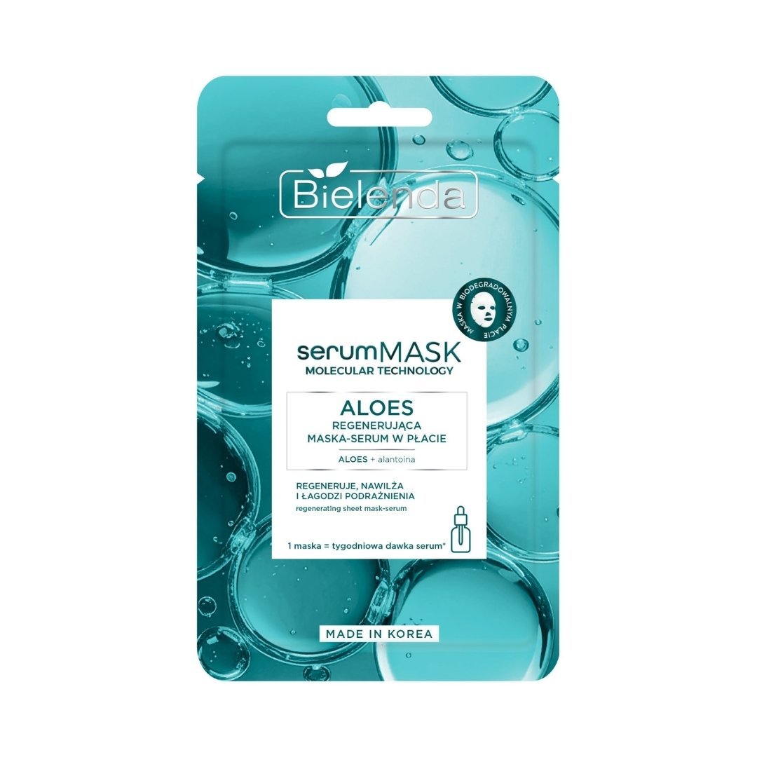 Bielenda SERUM MASK Aloe Regenerating serum sheet mask 1 pc - Bielenda - Vesa Beauty