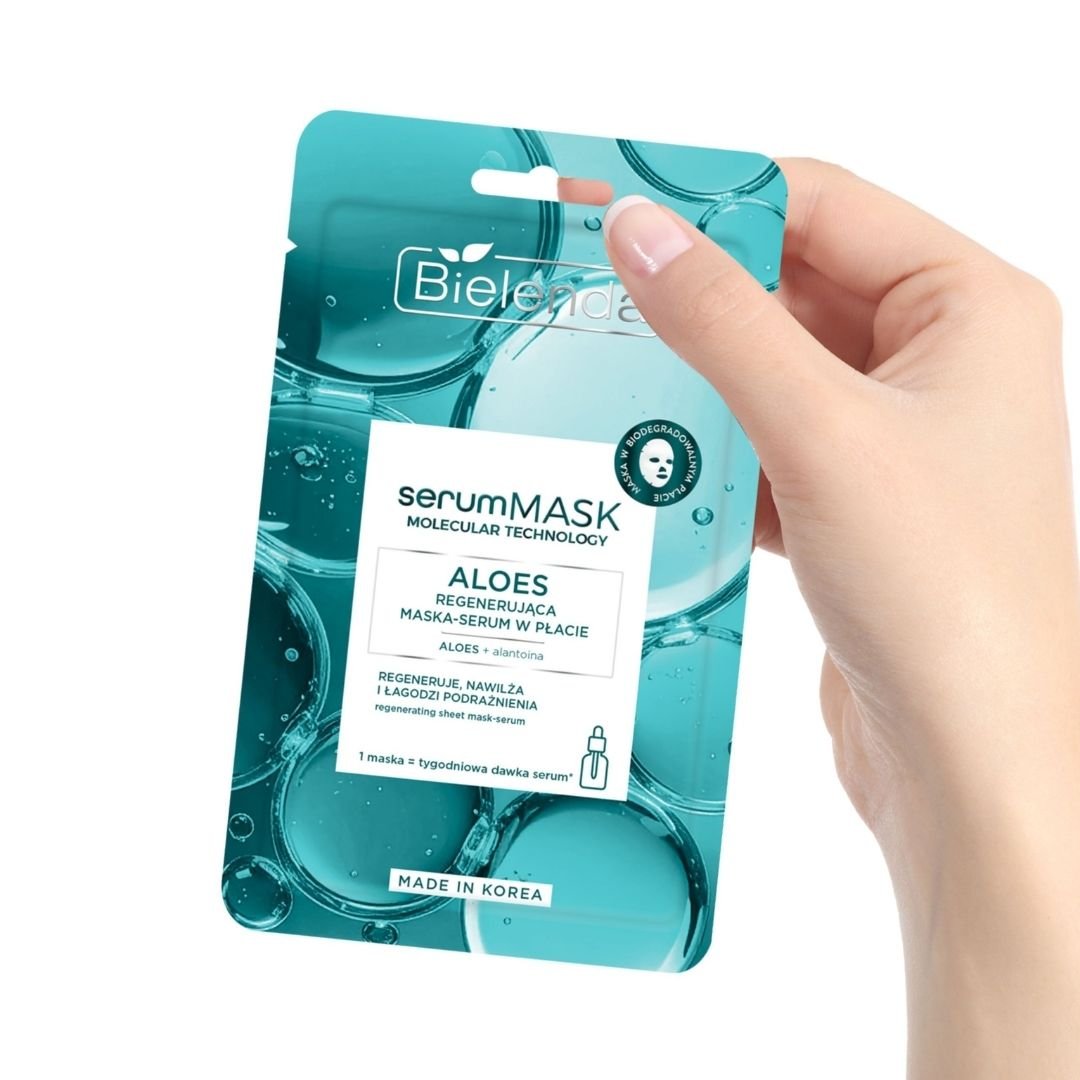 Bielenda SERUM MASK Aloe Regenerating serum sheet mask 1 pc - Bielenda - Vesa Beauty