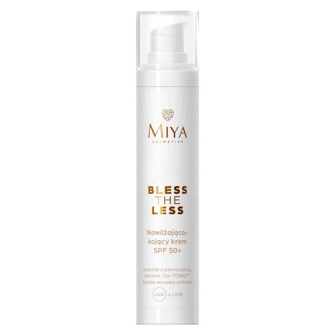 BLESS THE LESS Moisturizing - soothing cream SPF50+ 50ml - MIYA Cosmetics - Vesa Beauty