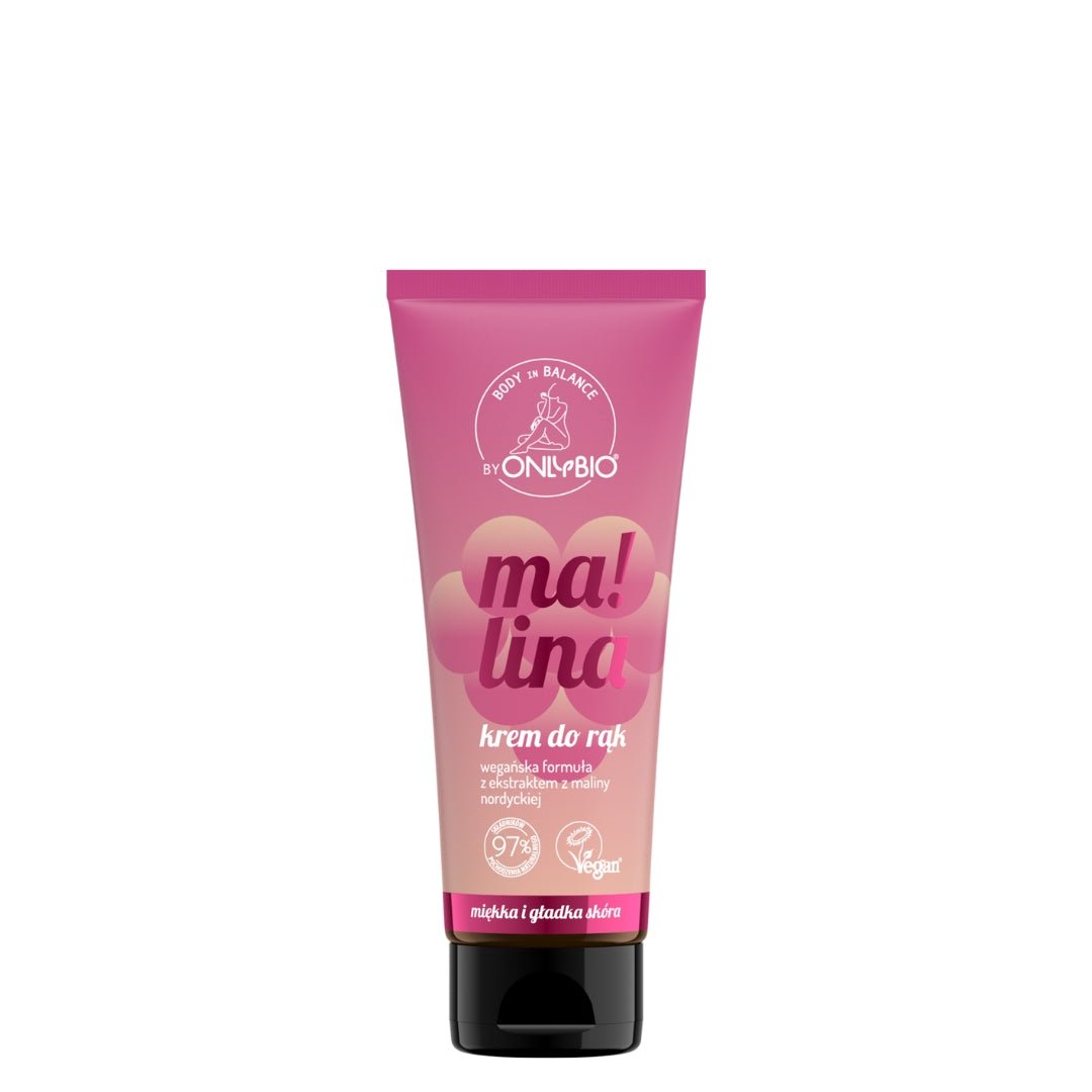 🎁 Body in Balance - Raspberry hand cream 50ml (100% off) - OnlyBio - Vesa Beauty