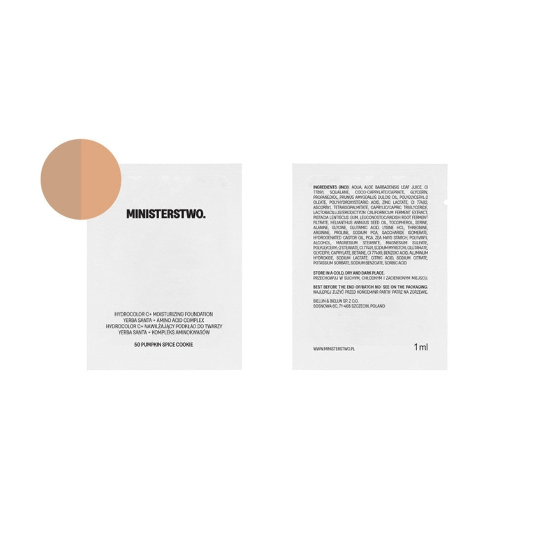 🎁 CAREUP Moisturizing Foundation - No. 50 Pumpkin Spice Cookie 1ml sample (100% off) - Ministerstwo - Vesa Beauty