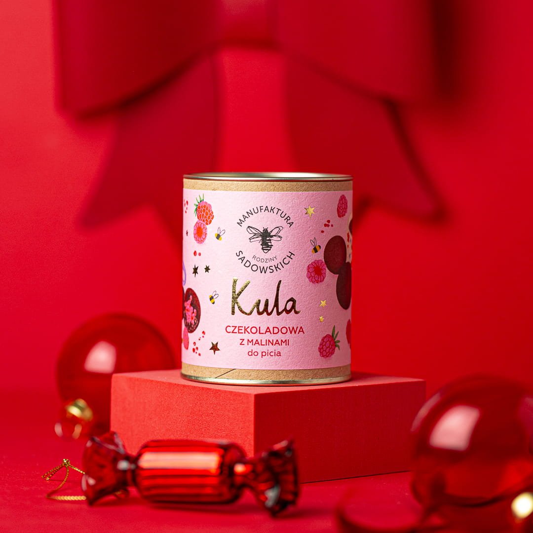 Chocolate ball with raspberries to drink 45g - Sadowski Bee Gardens - Vesa Beauty