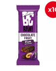 Chocolate Fruit Bar - Plum in chocolate cover 40g - Be Raw - Vesa Beauty