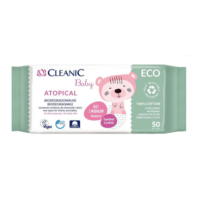 Cleanic Baby ECO Atopical - Wet wipes for infants and babies 50pcs - Cleanic - Vesa Beauty