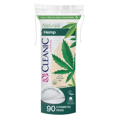 Cleanic Naturals Hemp - Cosmetic Pads 90pcs - Cleanic - Vesa Beauty