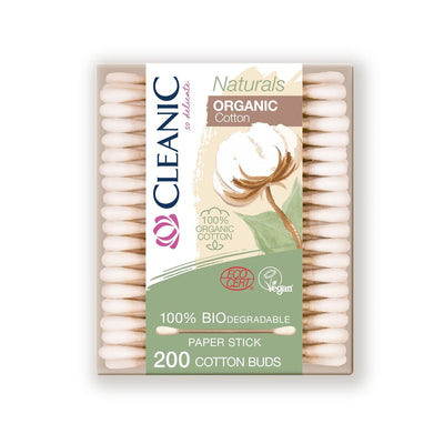 Cleanic Naturals Organic Cotton - Cosmetics Buds 200pcs - Cleanic - Vesa Beauty