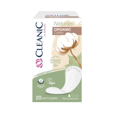 Cleanic Naturals Organic Cotton - Panty liners Unfolded 20pcs - Cleanic - Vesa Beauty
