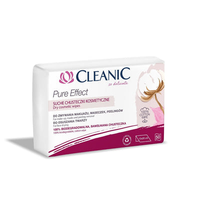 Cleanic Pure Effect - Dry facial wipes 50pcs - Cleanic - Vesa Beauty