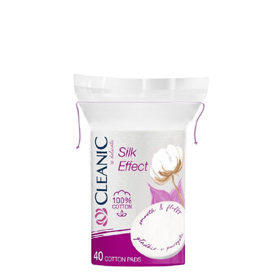 Cleanic Silk Effect - Cosmetic Pads 40pcs (oval) - Cleanic - Vesa Beauty