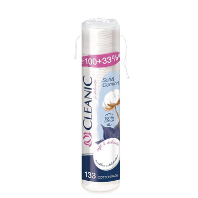 Cleanic Soft & Comfort - Cosmetic Pads 100pcs + 33% free - Cleanic - Vesa Beauty