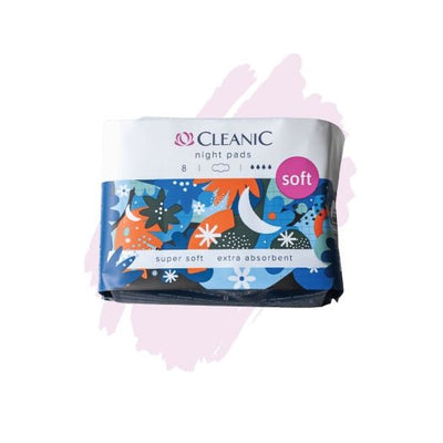 Cleanic Soft Night - Sanitary Pads 8pcs - Cleanic - Vesa Beauty