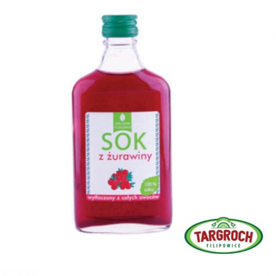 Cold Pressed Cranberry juice 100% 200ml - TARGROCH - Vesa Beauty
