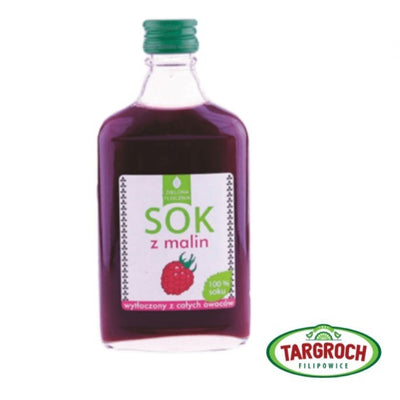 Cold Pressed Raspberry juice 100% 200ml - TARGROCH - Vesa Beauty
