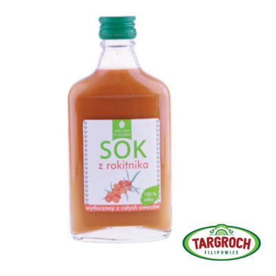 Cold Pressed Sea buckthorn juice 100% 200ml - TARGROCH - Vesa Beauty