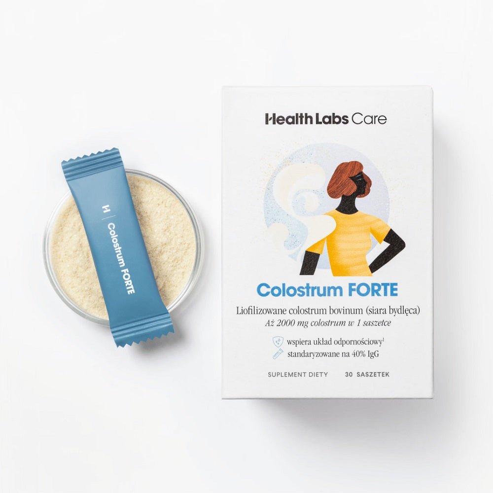 Colostrum FORTE - Bovine Colostrum Sachets for Immune Support 30 sachets - HealthLabs Care - Vesa Beauty