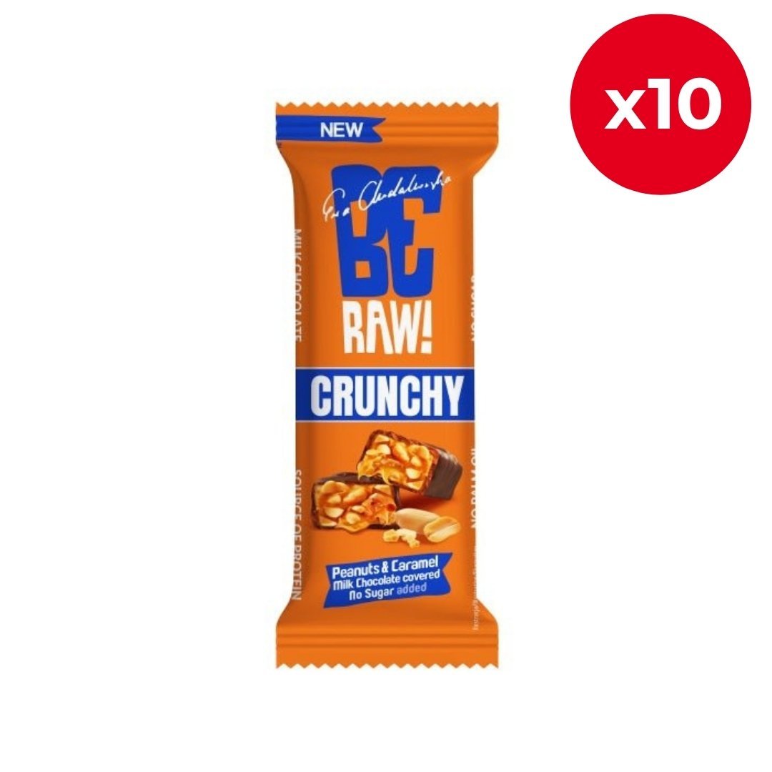 Crunchy Peanuts & Caramel Bar 40g - Be Raw - Vesa Beauty