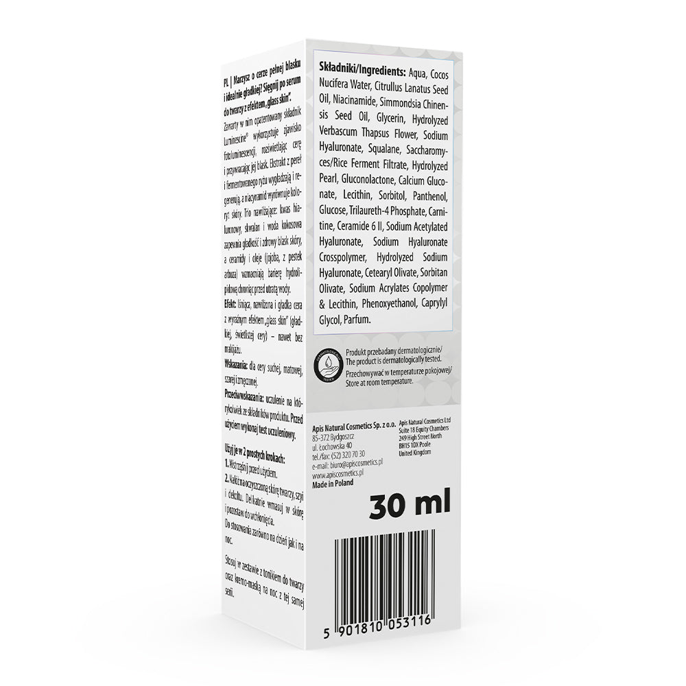 CRYSTAL SKIN Face serum with 'glass skin' effect 30ml - APIS - Vesa Beauty