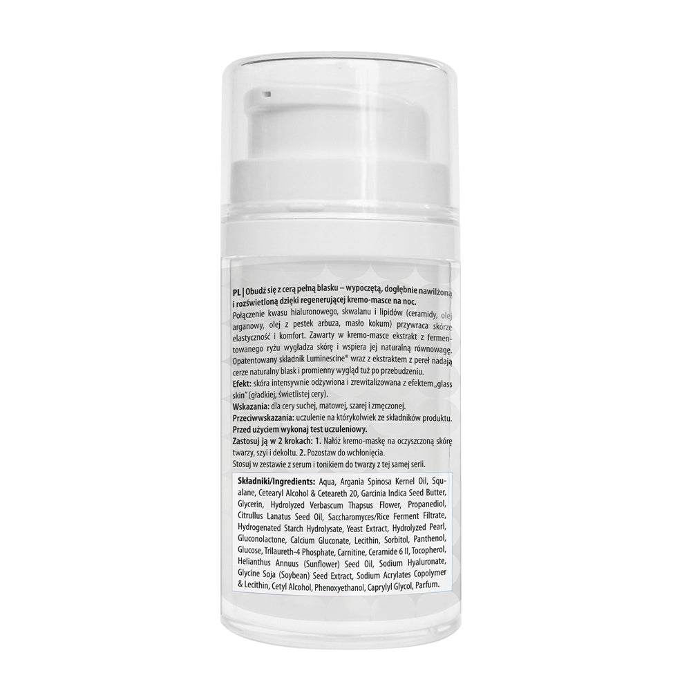 CRYSTAL SKIN Night cream - mask with a 'glass skin' effect 50ml - APIS - Vesa Beauty
