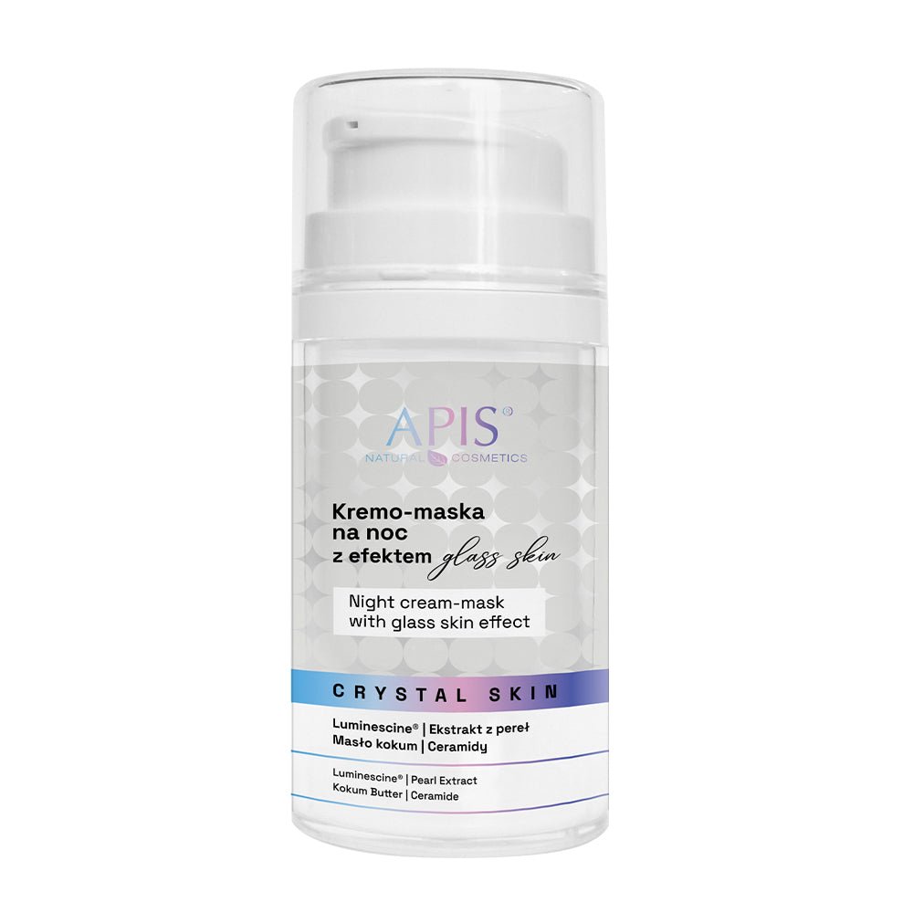 CRYSTAL SKIN Night cream - mask with a 'glass skin' effect 50ml - APIS - Vesa Beauty