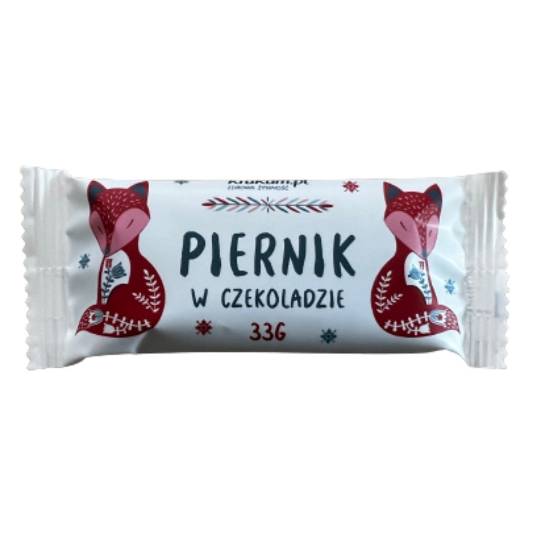 Date bar Gingerbread in chocolate 33g - Krukam - Vesa Beauty