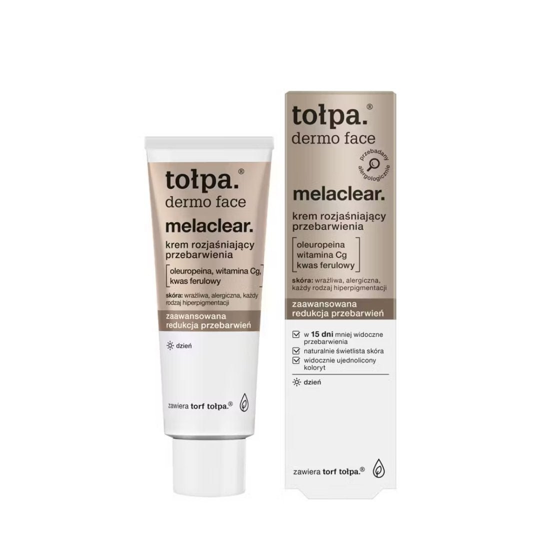 🎁 dermo face melaclear. Brightening hyperpigmentation day Cream 40ml (100% off) - Tołpa - Vesa Beauty