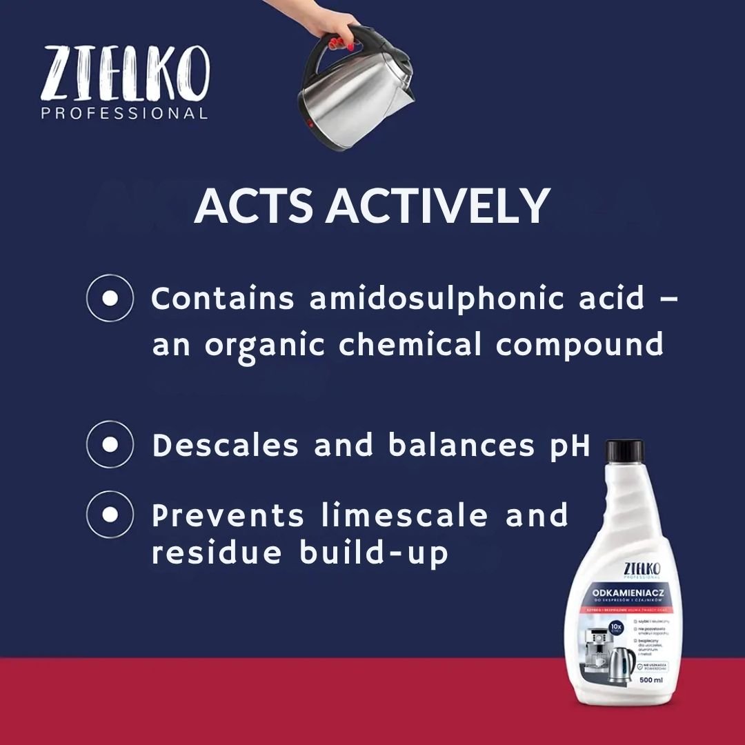 Descaler for Coffee Machines & Kettles 500ml - Zielko - Vesa Beauty
