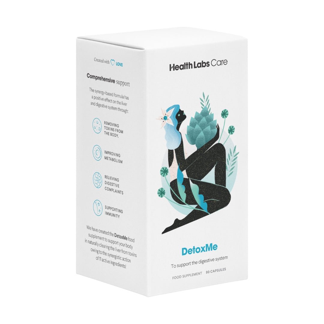 DetoxMe - For the support of the digestive system 90 capsules - HealthLabs Care - Vesa Beauty