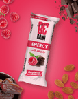 Energy Bar - Raspberry Dark chocolate cover 40g - Be Raw - Vesa Beauty
