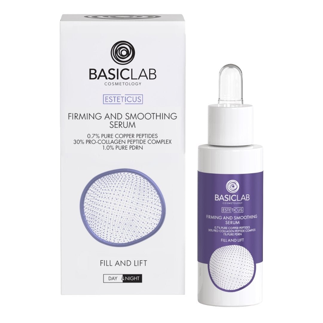 ESTETICUS Firmning & Smoothing Serum 0,7% pure copper peptides, 30% pro - collagen peptide complex, 1% pure PDRN 30ml - BasicLab - Vesa Beauty
