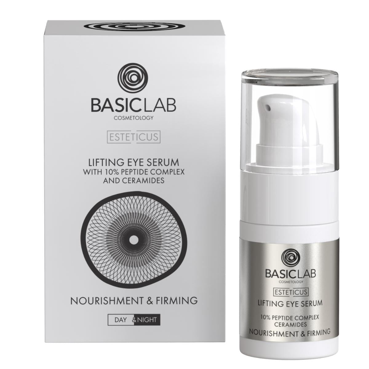 ESTETICUS Lifting Eye Serum with 10% Peptide Complex and Ceramides 15ml - BasicLab - Vesa Beauty