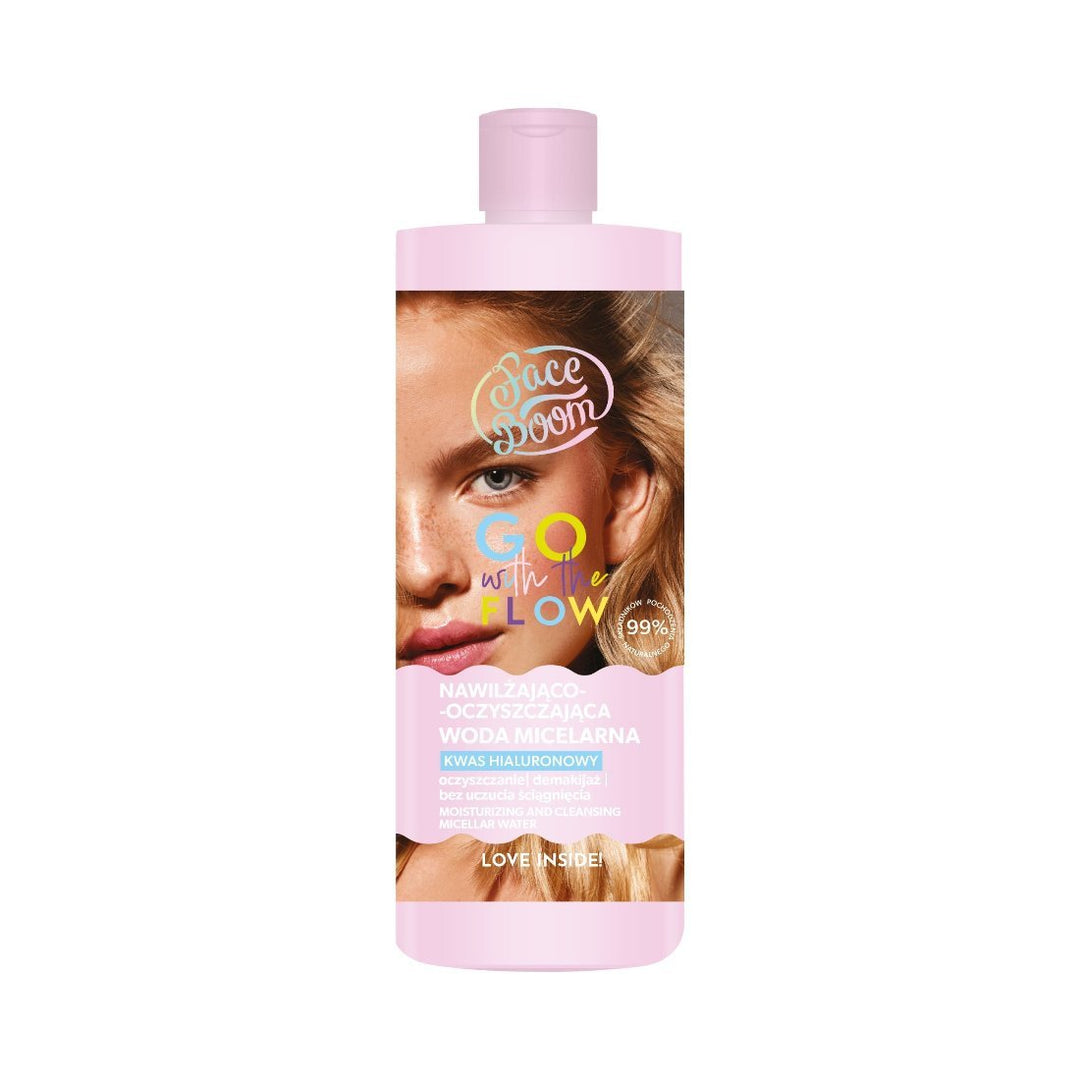 FaceBoom GO with the FLOW - Moisturizing & Cleansing Micellar Water 500ml - BodyBoom - Vesa Beauty