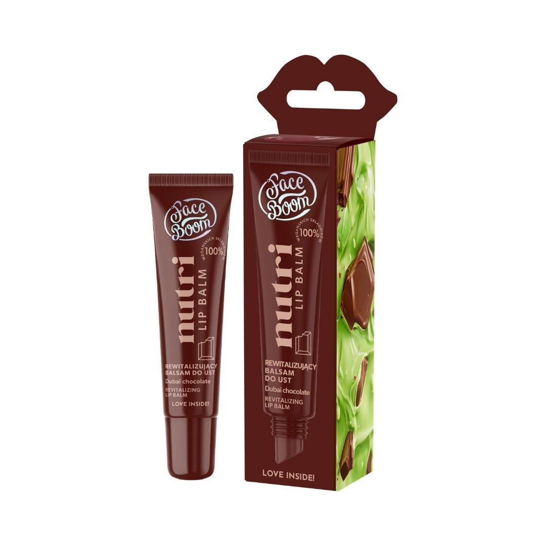 Natural Cosmetics FaceBoom Nutri Lip Balm Revitalising lip balm DUBAI CHOCOLATE 10g