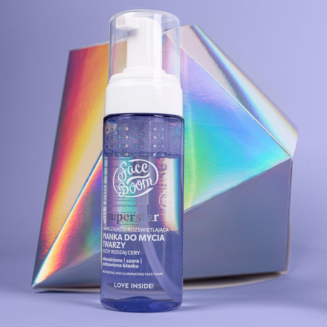 FaceBoom SuperStar - Moisturizing & Illuminating Face Foam 150ml - BodyBoom - Vesa Beauty