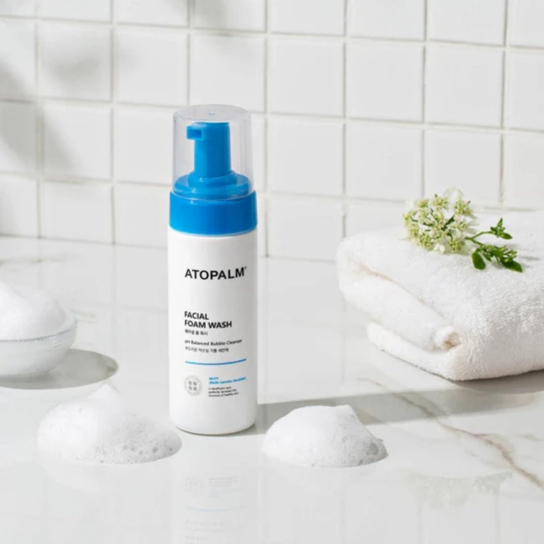 Facial Foam Wash - pH Balanced Bubble Cleanser 150ml - ATOPALM - Vesa Beauty