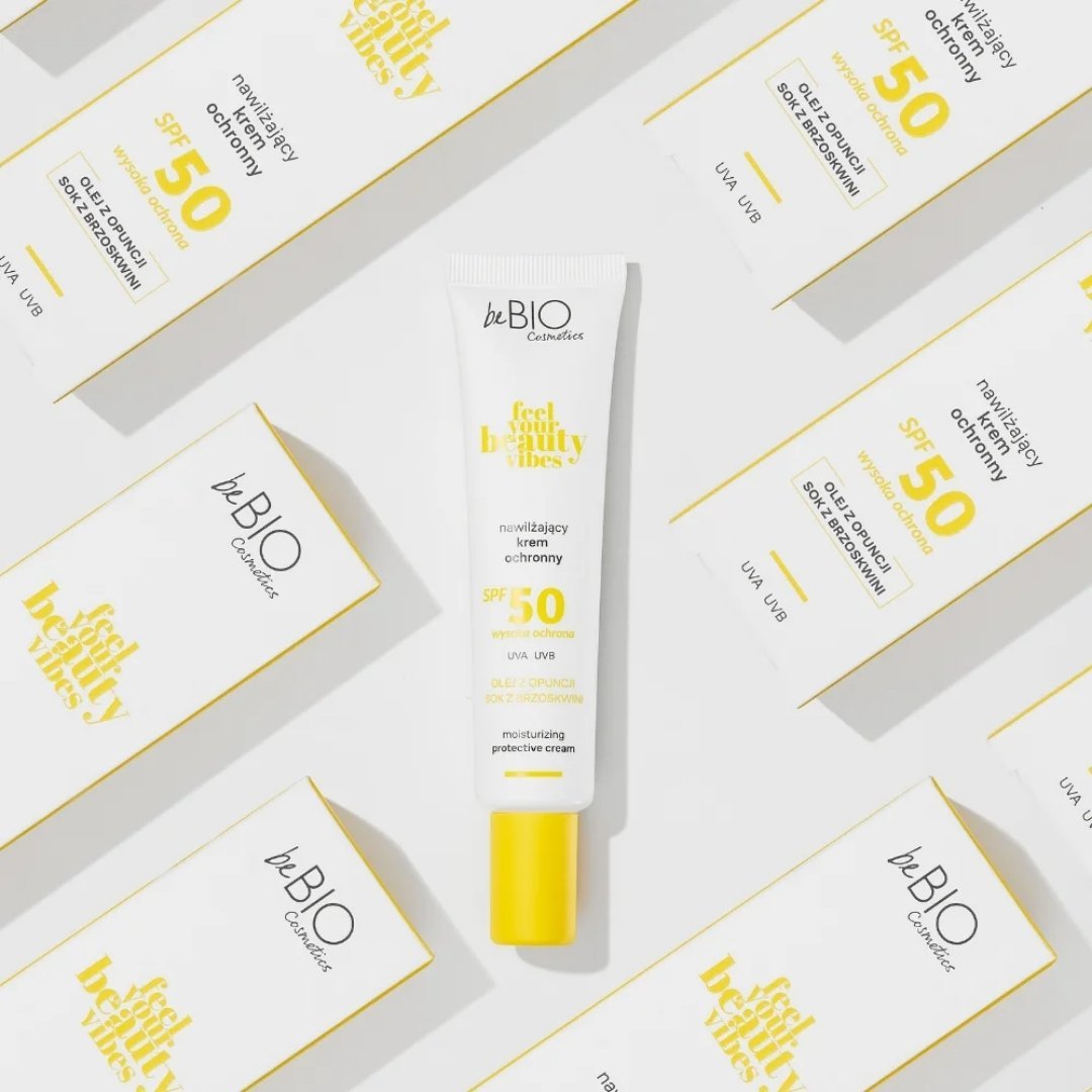 Feel Your Beauty Vibes - Moisturizing Protective Cream SPF50 40ml - beBIO Ewa Chodakowska - Vesa Beauty