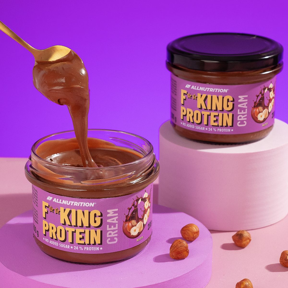 FITKING PROTEIN Cream - Nutty 200g - ALLNUTRITION - Vesa Beauty