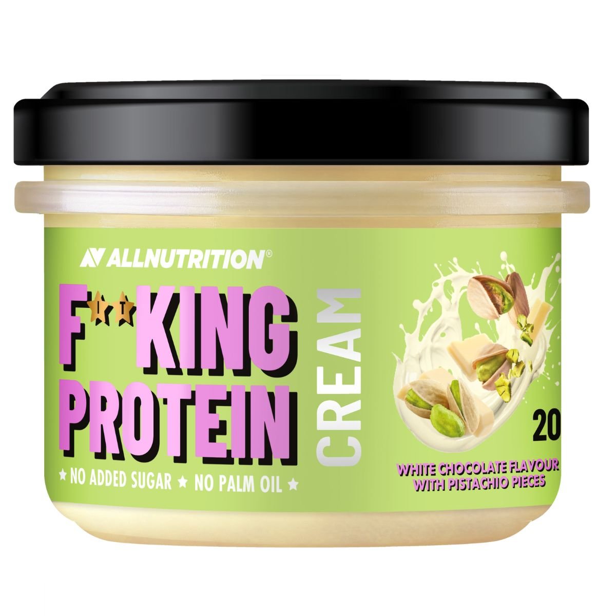 FITKING PROTEIN Cream - White Chocolate & Pistachio 200g - ALLNUTRITION - Vesa Beauty
