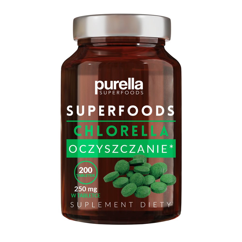 Food Supplement Chlorella 200 tablets - Purella Superfoods - Vesa Beauty