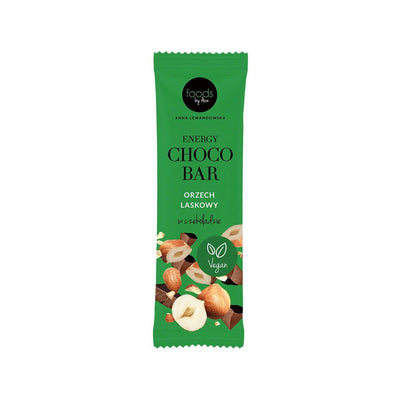 Foods by Ann Energy Choco Bar Hazelnut in chocolate 35g - Foods by Ann - Vesa Beauty