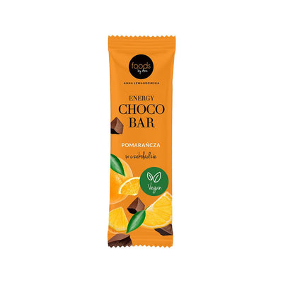 Foods by Ann Energy Choco Bar Orange in Chocolate 35g - Foods by Ann - Vesa Beauty