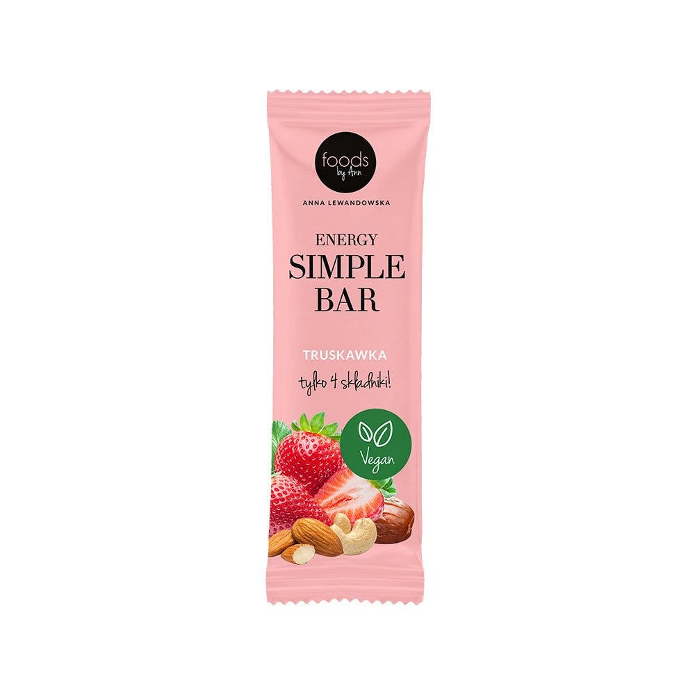 Foods by Ann Energy Simple Bar Strawberry 35g - Foods by Ann - Vesa Beauty